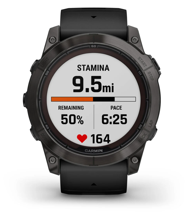 Garmin fenix 7X Pro Sapphire Solar Carbon Grey DLC Titanium with Black Band-7